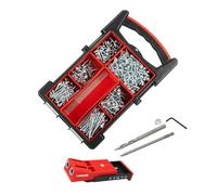 2 Port Adjustable Pocket Hole jig with 650 Piece Screw case
