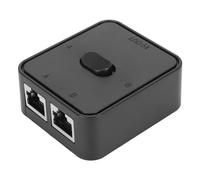 2 Port Gigabit Network Switch, Fast Transmission Speed, Extended Network Adapter, Safe and Stable, Compact and Exquisite, RJ45 Splitter Selector Switch for Cat 6