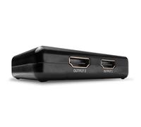2 Port HDMI Splitter 10.2G 4K30 Full HD 1080p Compact Display Duplicator