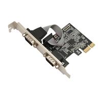 2 Port PCI Express RS232 DB9 Serial Port Card, PCIe Serial Adapter Card PCIe Serial Expansion Card PCIe Serial Host Controller Card for window for Linux