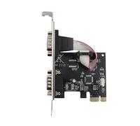 2 Port PCI Express RS232 DB9 Serial Port Card, PCIe Serial Expansion Card with ASIX AX99100 Chip, 256 Byte FIFO for Linux, Compatible with X1 X4 X8 X16 Slots
