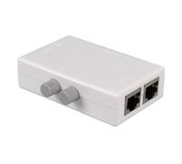 2 Port RJ45 Network Switch 2 to 1 RJ45 Splitter Internet Extender RJ45 Connector Coupler Ethernet Cable Adapter