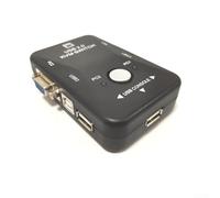 2-Port USB 2.0 KVM Switch, Seamlessly Control Two Computers with 1080P Resolution, Hot Key Computer Sharing Device Splitter