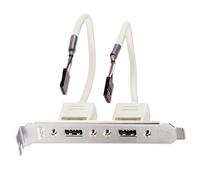 Lindy 2 Port USB 2.0 PC Back Plate