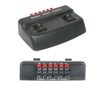 2 Port Zone Stereo Speaker Selector Splitter Switch 100W Audio Distribution Box