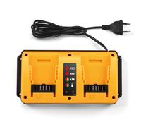 2 Ports Battery Charger Compatible with Dewalt12V/18V Lithium Batteries | Battery Charger Replacement for DCB Series Battery, Compatible with DCB202 203 204 205 206 207