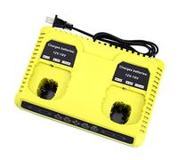 2 Ports P117 Fast Charger for Ryobi 18V Battery ONE+ Max Lithium P100 P102 P103 P105 P107 P108 P117 P118 12V-18V Li-Ion NiCd NiMh Battery