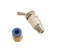 2-Position 3-Way Pneumatic Mechanical Switch Valve TAC-3V with 6 mm Connector, Brass Body (Nickel Plated), 0-0.9 MPa, for Industrial Automation