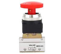 2 Position 3 Way Pneumatic Mechanical Valve Push Button Switch G1/8 MOV-03A for Mechanical Equipment, Textile Equipment, Medical Device, Food Processing, Etc.