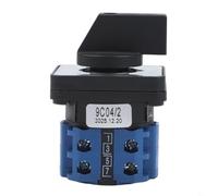 2 Position 4 Terminal Rotary Cam Switch for LW26-20 Replacement Changeover Selector Switch 660V AC 20A Flame Retardant Insulation Copper Conductors