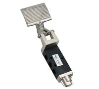 2 Position 5 Way Aluminum Alloys Pneumatic Air Pedal Valves Foot Control Switches 1/4inch Pneumatic Foot Pedal Valves