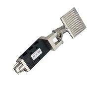 2 Position 5 Way Pneumatic Air Pedal Valves Foot Control Switches Aluminum Alloys Pneumatic Foot Pedal Valves Enduring Air Pressure Controls