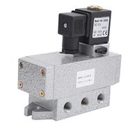 2 Position 5 Way Solenoid Valve - Single Electric Control 12V DC - K Series High Flow Spacer Type Spool Design - Model K25DH 8DC with Base Plate Takeover Structure (DC12V)