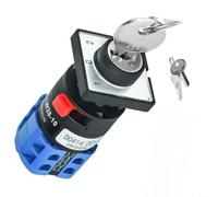 2-Position Key Switch 10A 690V AC Rotary Latching