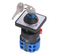 2-Position Key Switch 10A 690V AC Rotary Latching