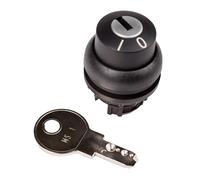 M22S-WRS switch: rotary switch with key 22mm rod.Pos: 2 black EATON ELE