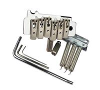 2 Post Double Pendulum Electric Guitar Tremolo Bridge With Chrome Silver Plating