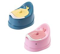2 Potty Toilet Potties - Potty Training Toilet Chair with Lid | Stable and Safe Oval Bottom Design | Ergonomic Baby Potty | Baby Potty Chair Kids Toddler Training Toilet Potties for Boys Girls
