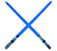 2 Premium - Blue Single Blade Inflatable Light Saber Swords, Lightsaber, Party, Gift, Action Play, Blow Up Luke lightsaber (Blue 1-Blade)