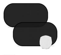 2 Premium Car Window Shades - UV Protection for Child & Pet Safety - Self-Adhesive Sun Blockers for Side Windows (Pack of 2 - Light Filtering Screens for Baby Comfort & Heat Reduction)