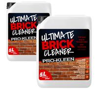 Pro-Kleen Ultimate Brick Cleaner 2 x 5L - Removes Dirt, Grime, Black Spots, Stains & More - Restores Colour - Child & Pet Safe - Concentrated Formula - Covers 80m2