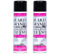 Pro-Kleen Quartz, Granite, Marble and Natural Stone Cleaner 2 x 500ml - Non-Abrasive & Streak Free - Cleans, Polishes & Protects for Kitchens, Bathrooms & More - Provides Long-Lasting Protection