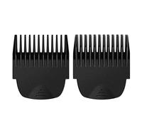 2 Professional Hair Trimmer Guards Cutting Guides Fits for Manscaped The Lawn Mower 4.0, Black Coded Trimmer Combs Replacement - Guard Number: #1 and #4 (Length: 1/8 inch and 1/2 inch)