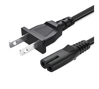 2 Prong AC Power Cord for ONN. 100008736, JBL PartyBox 100 110 200 300 310 710 1000 On-The-Go Speaker, JBL Sound Bar 2.1 3.1 5.1 9.1, ION Game Day Cable Speaker Charger