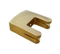 2-Prong Cello Practice Mute for 3/4 4/4 Size Cellos, Zinc Alloy Silencer with Gold Finish, Fits Standard Violoncello Bridges