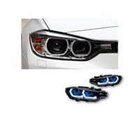 2 PSC Head Lamp Compatible For BMW F30 2012-2019 Headlight 318i 320i 325i 328i 330i 335i Angel Eye Drl Automotive Accessories(For Original Xenon)