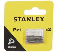 Stanley Pozi Screwdriver Bits PZ1 25mm Pack of 2