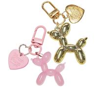 2 Puppy-Shaped Pendants, Creative and Interesting Pendants, Cute Keychain, Women's Keychain, Simple Keychain.