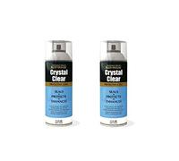 2 QTY Rust-Oleum Crystal Clear Matt Spray Paint Protective Top Coat - 400ml