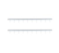 2 Realistic 1/87 Scale Model Road Railings for Miniature Landscaping, Crafts, Architectural Projects, Silver