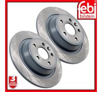 2 Rear Brake Discs Left Right Febi 30721 For Land Rover Evoque MK1 LR027123