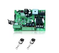 2 Remote Controls Swing Gate Opener Motor Controller Circuit Card Board 24V DC Motor Only Control Board For Electric Automatic Gate Openers for Factories, Schools, Residences(With 2remote control)