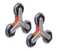 2 Replacement Wheels Triangle Caster Design Utility Cart Wheel Replacement Smooth Rolling Cart Wheel Suitable for Stair Climbing Shopping Cart