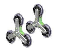 2 Replacement Wheels Triangle Caster Design Utility Cart Wheel Replacement Smooth Rolling Cart Wheel Suitable for Stair Climbing Shopping Cart