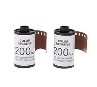 2 Roll 35mm Camera Color Film, Wide Exposure ISO 200 Camera Color Print Film, 8 Sheets Each High Saturation HD Camera Color Negative Film for 135 Cameras