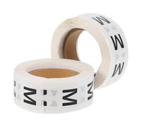 2 Roll Clothing Size Round Sticker Label, Paper Roll for Organising | Easy Peel and Stick, High-contrast Print, for Coat Hangers, Hats, Retail Stock