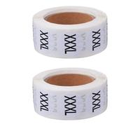 2 Roll Clothing Size Sticker Labels for Fast Inventory Sorting Paper | Quick Identification for Trousers and Paper Tags, Packaging and Shipping Prep, Boutique Sellers