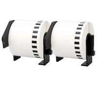 2 Roll DK-22205 Continuous Paper Label Sticker 62mm(W) x 30.48m(L), for Brother QL Label Printer QL-500 550 570 650TD 700 710W 720NW 800 810W 820NWB 1050 1060N 1100 1110NWB, Black On White