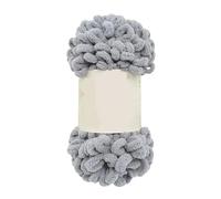 2 Roll Excellent Finger Looping Yarn Breathable Anti-Pilling Thread Group Woven Doughnut Ear Yarn Finger Loop Line(Light Grey)