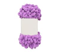2 Roll Excellent Finger Looping Yarn Breathable Anti-Pilling Thread Group Woven Doughnut Ear Yarn Finger Loop Line(Purple)