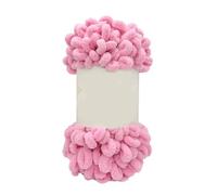 2 Roll Excellent Finger Looping Yarn Breathable Anti-Pilling Thread Group Woven Doughnut Ear Yarn Finger Loop Line(Pink)