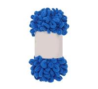 2 Roll Excellent Finger Looping Yarn Breathable Anti-Pilling Thread Group Woven Doughnut Ear Yarn Finger Loop Line(Royal Blue)
