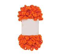 2 Roll Excellent Finger Looping Yarn Breathable Anti-Pilling Thread Group Woven Doughnut Ear Yarn Finger Loop Line(Orange)