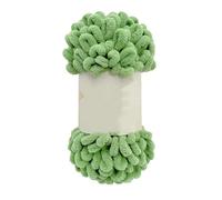 2 Roll Excellent Finger Looping Yarn Breathable Anti-Pilling Thread Group Woven Doughnut Ear Yarn Finger Loop Line(Light Green)