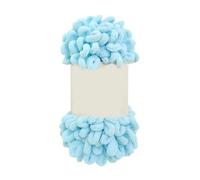2 Roll Excellent Finger Looping Yarn Breathable Anti-Pilling Thread Group Woven Doughnut Ear Yarn Finger Loop Line(Sky Blue)