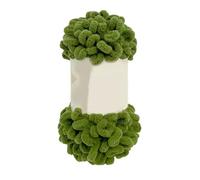 2 Roll Excellent Finger Looping Yarn Breathable Anti-Pilling Thread Group Woven Doughnut Ear Yarn Finger Loop Line(Dark Green)